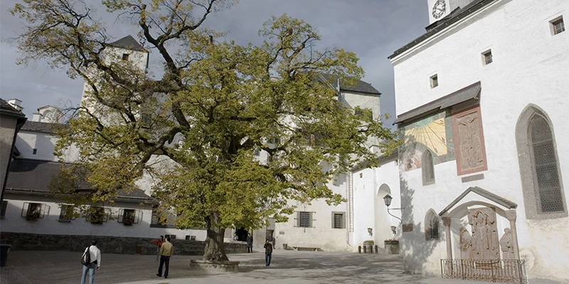 Inner courtyard or dry moat of the fortress