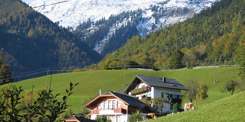 Salzkammergut alpine lake scene