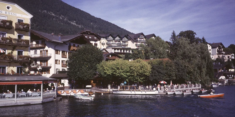 St. Wolfgang village on the lakefront