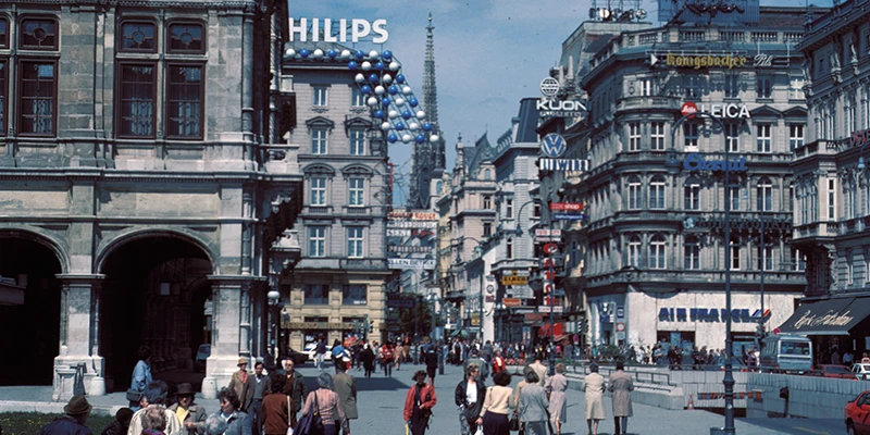 Panoramic view of Vienna's old town and the Ringstrasse