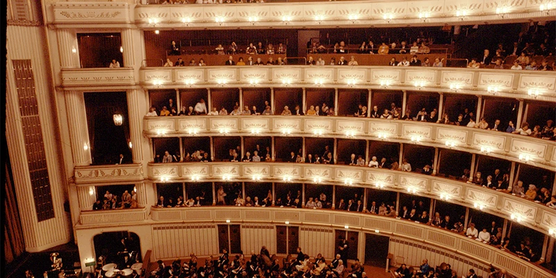 Vienna State Opera interior during a performance