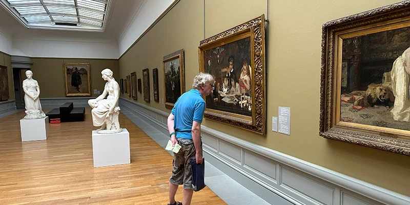 Old masters hang alongside impressionists, surrealists and modernist, with the