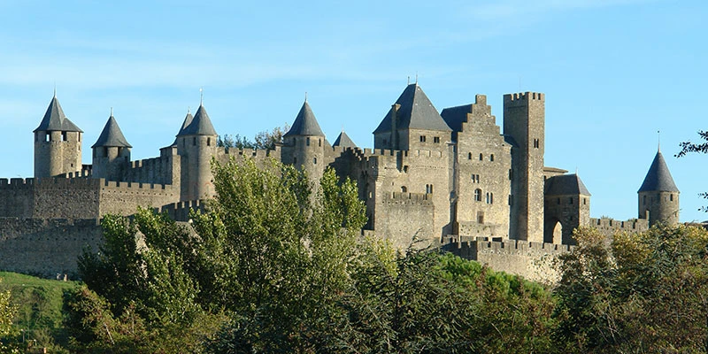 Carcassonne medieval fortified castle