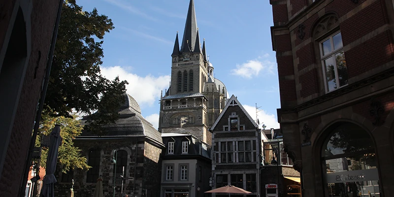 Typical buildings of Aachen's Old Town