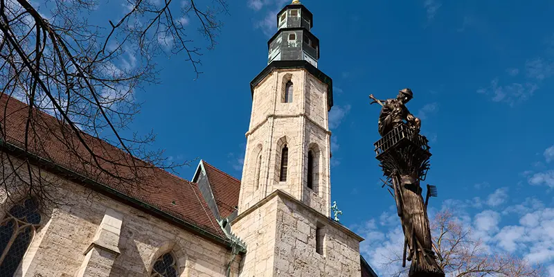 Marienkirche, the large Gothic church in Mühlhausen