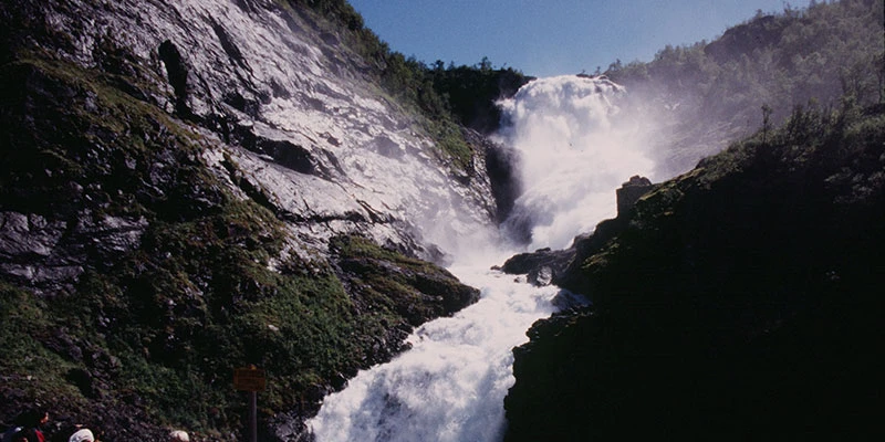 Mountain waterfall