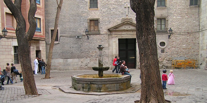 Plaça Sant Felip Neri with its historic architecture