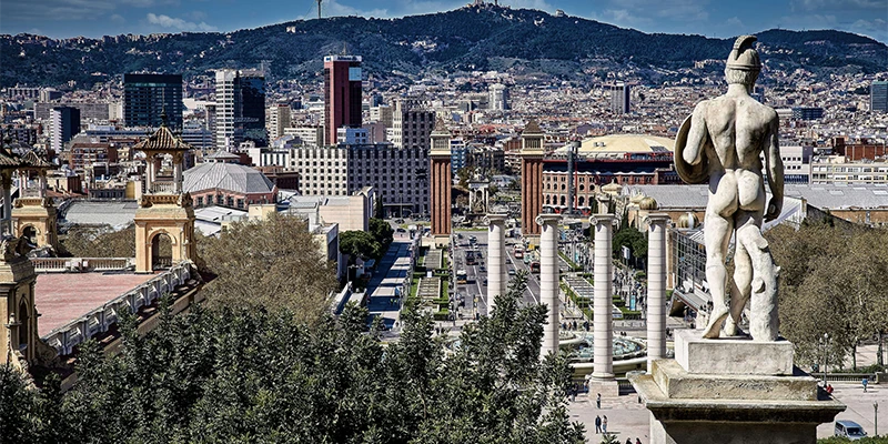MNAC Palau Nacional on Montjuïc hill
