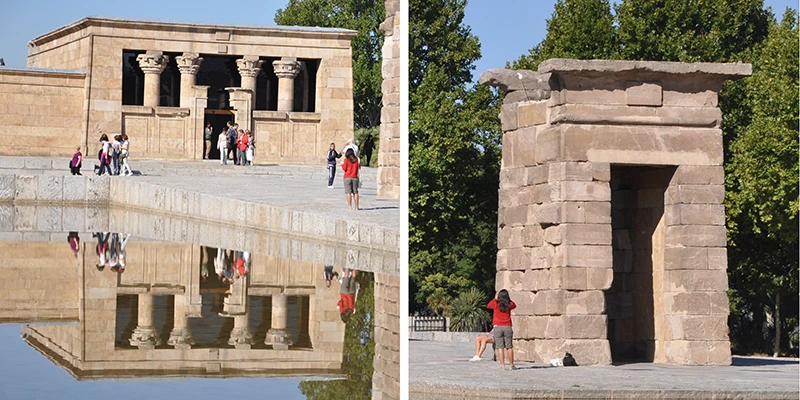 Egyptian temple in Parque de la Montaña