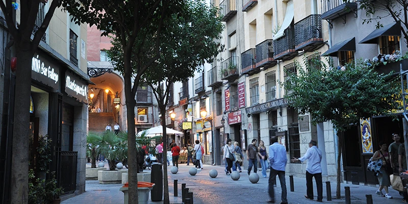 Exit through the Arco de Cuchilleros and descend into this ancient world