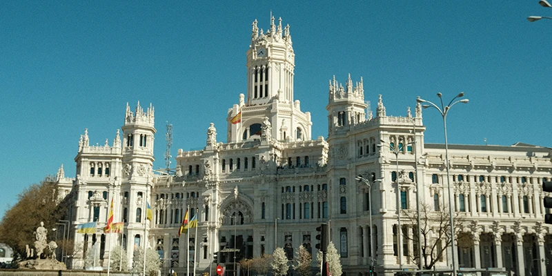 The remarkable Palacio de Cibeles, also called Ayuntamiento or City Hall